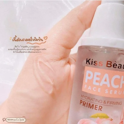 Kem lót trang điểm kèm serum dưỡng da Kiss Beauty Peach Face Serum & Primer ảnh 9