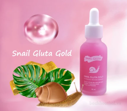 Serum ốc sên Snail Gluta Gold Whitening Revive Essence Thái Lan ảnh 6