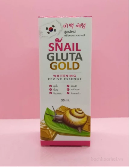 Serum ốc sên Snail Gluta Gold Whitening Revive Essence Thái Lan ảnh 7