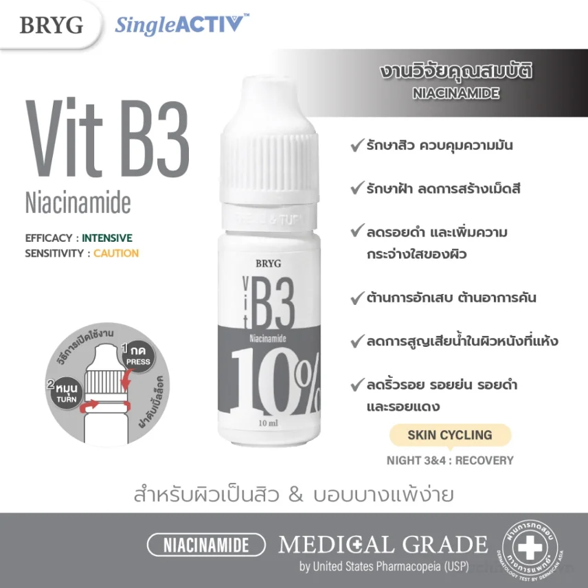 Serum chăm sóc da chuyền sâu BRYG Single Active 10ml ảnh 19