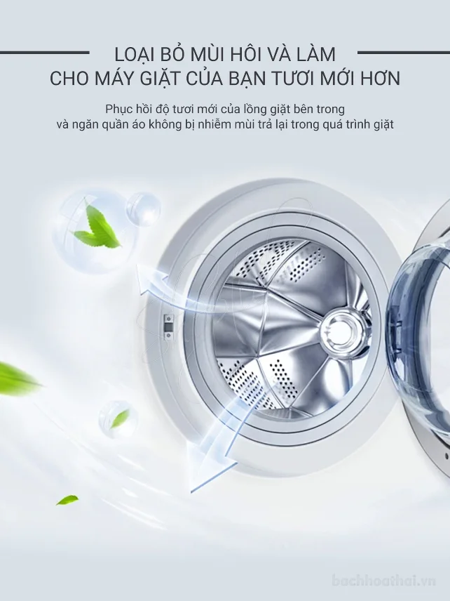 Bột tẩy lồng máy giặt BND Life Health Washing Tub Cleaner 99% diệt khuẩn 150g ảnh 5