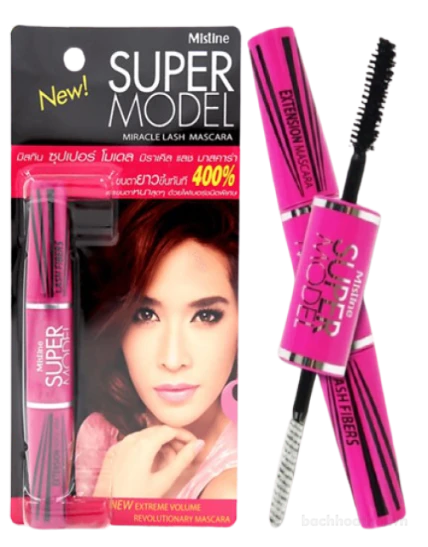 Mascara 4D 2 in 1 Mistine Super model Miracle Lash Thái Lan ảnh 1