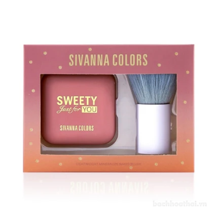 Set phấn má và cọ Sivanna Colors Sweety Just For You ảnh 16