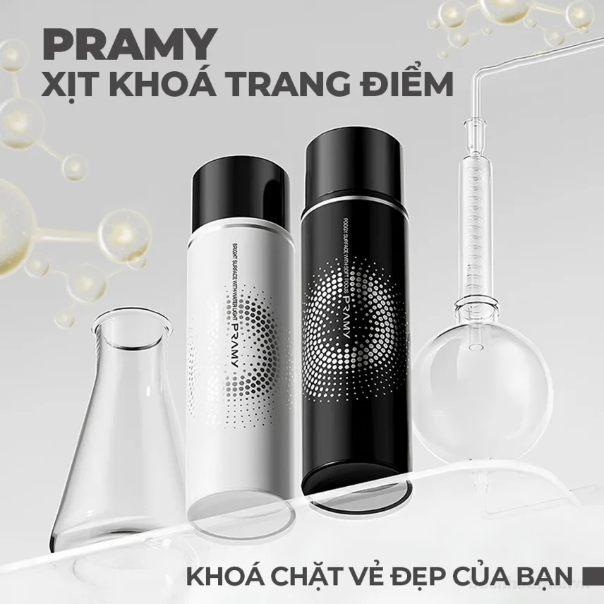 Xịt khóa nền trang điểm Pramy Makeup Setting Spray Finish 100ml ảnh 9