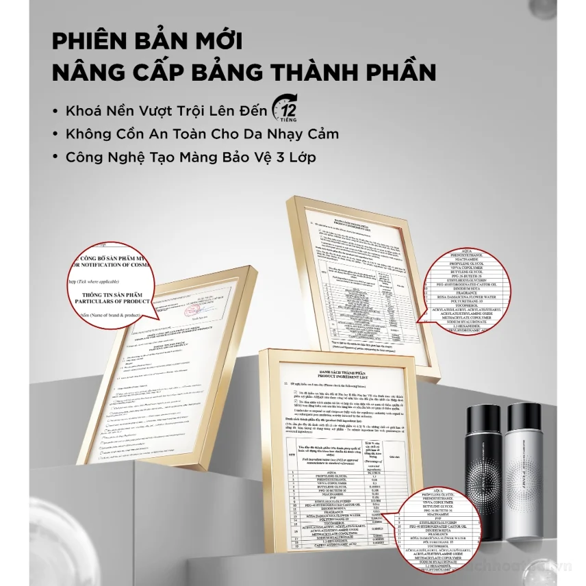 Xịt khóa nền trang điểm Pramy Makeup Setting Spray Finish 100ml ảnh 3
