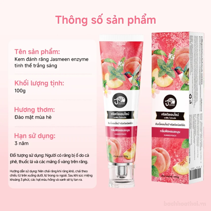 Kem đánh răng làm trắng răng JASMEEN Thái Lan  ảnh 16