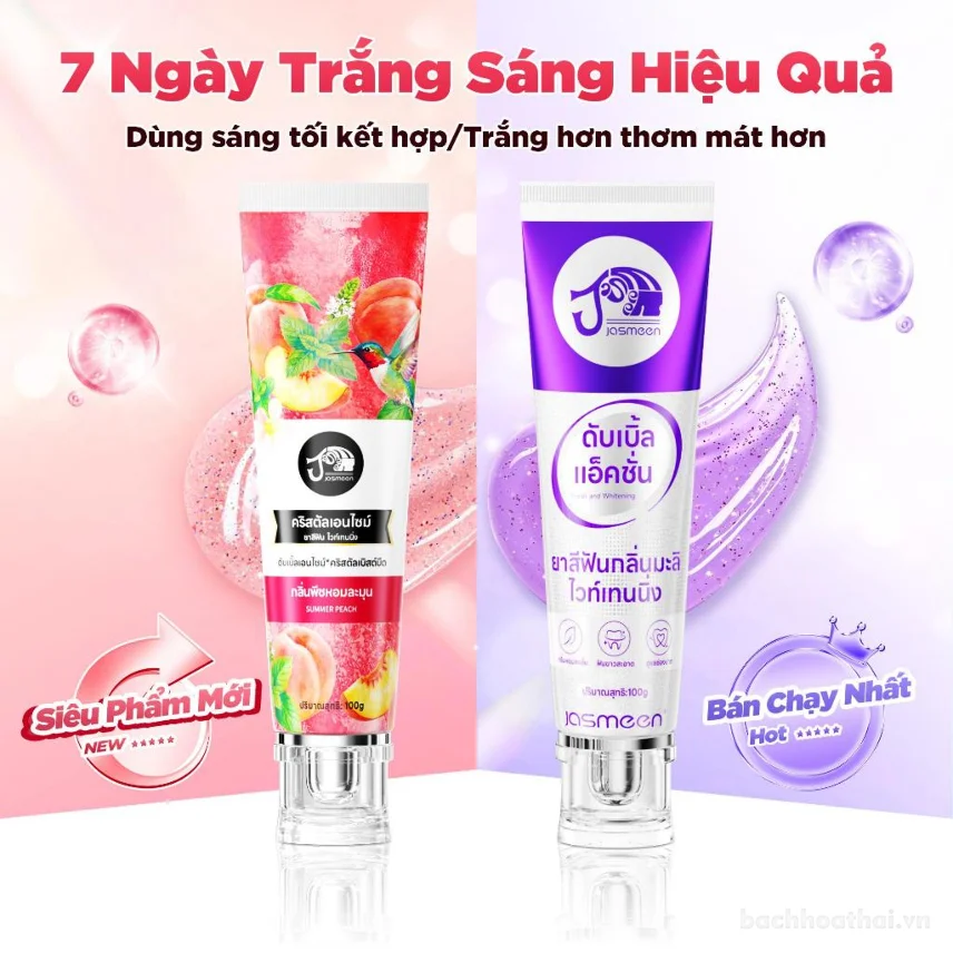 Kem đánh răng làm trắng răng JASMEEN Thái Lan  ảnh 7