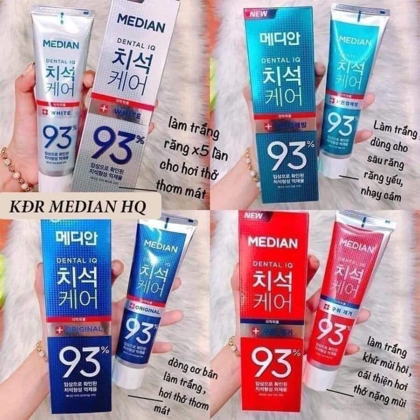 Kem đánh răng Median Dental IQ 93% Hàn Quốc 120gr ảnh 5