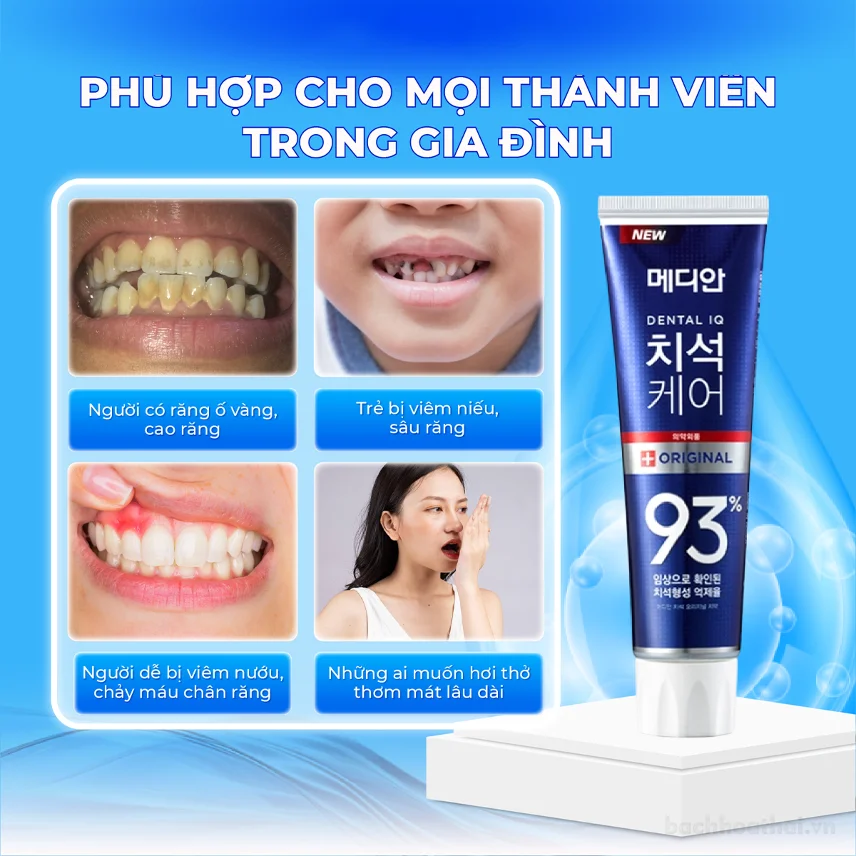 Kem đánh răng Median Dental IQ 93% Hàn Quốc 120gr ảnh 8