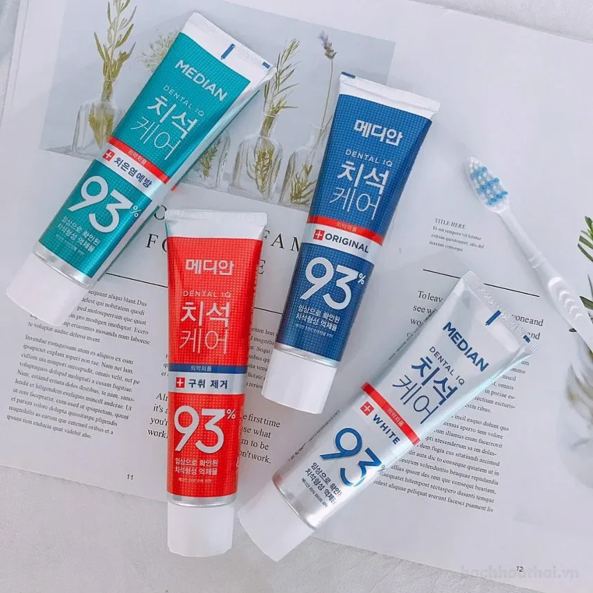 Kem đánh răng Median Dental IQ 93% Hàn Quốc 120gr ảnh 9