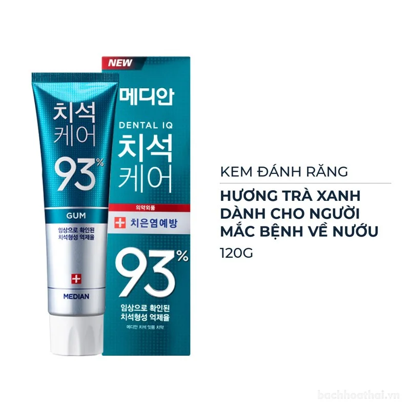 Kem đánh răng Median Dental IQ 93% Hàn Quốc 120gr ảnh 10