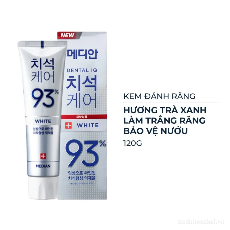 Kem đánh răng Median Dental IQ 93% Hàn Quốc 120gr ảnh 11