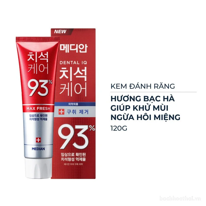 Kem đánh răng Median Dental IQ 93% Hàn Quốc 120gr ảnh 13