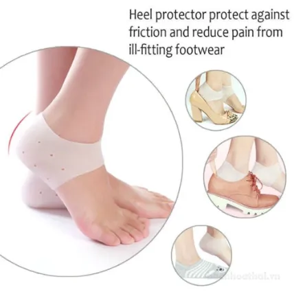 Miếng đệm gót chân silicon giảm đau chữa lành nứt nẻ khô da Healthy Foot ảnh 2