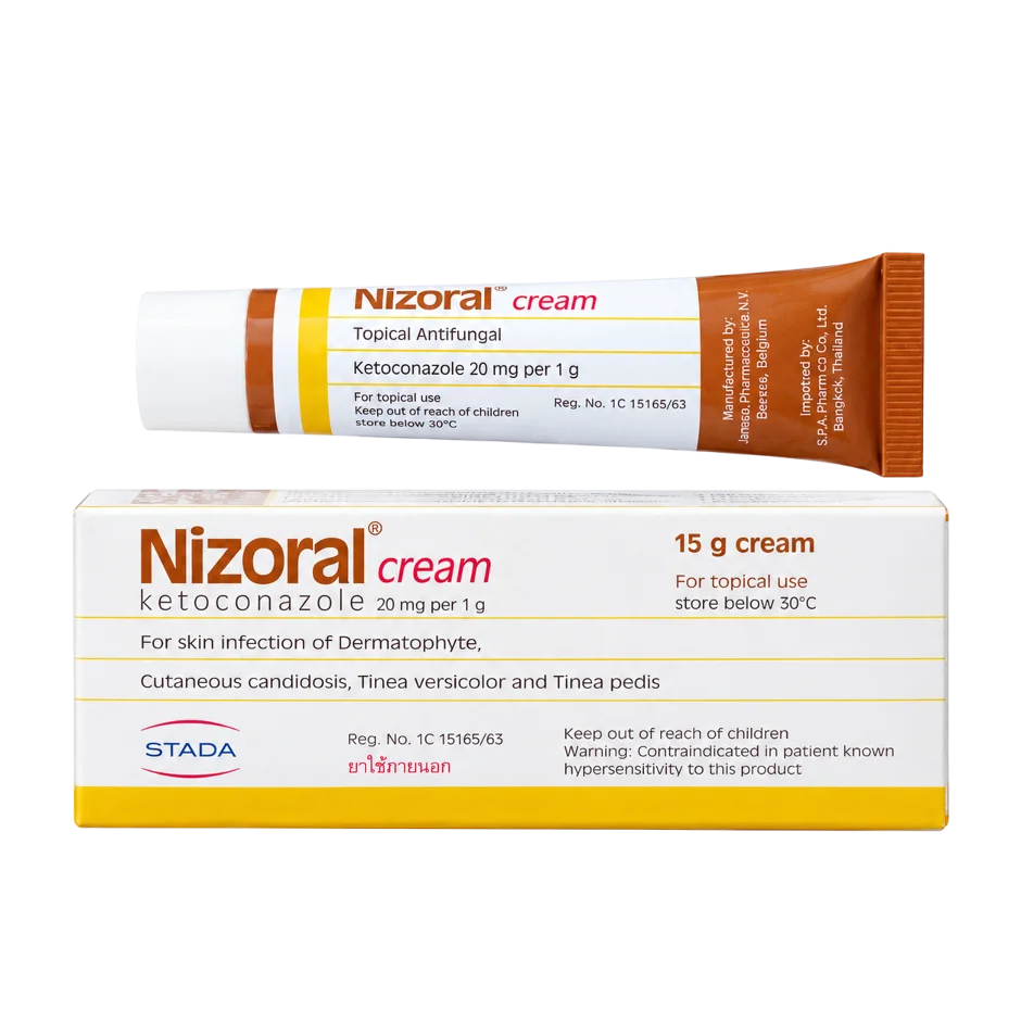 Thuốc trị nấm, ngứa, lang ben Nizo ral Cream Ketoconazole Thái Lan ảnh 1