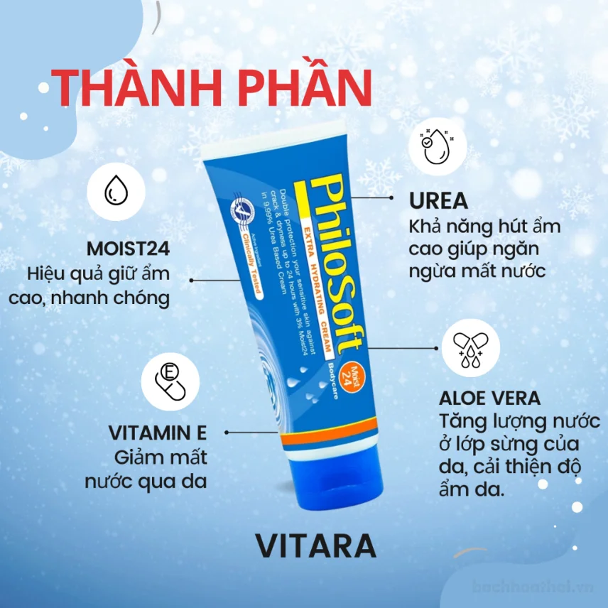 Kem cấp ẩm dành cho da khô, vảy, bong tróc Philosoft Moist Extra Hydrating Cream ảnh 5