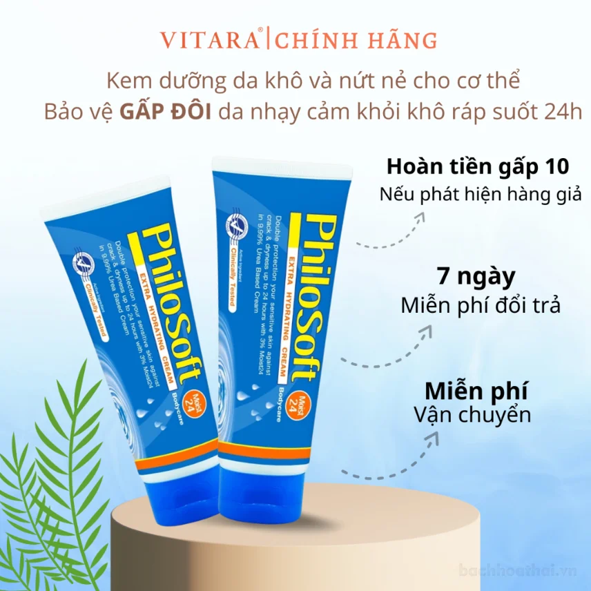 Kem cấp ẩm dành cho da khô, vảy, bong tróc Philosoft Moist Extra Hydrating Cream ảnh 8