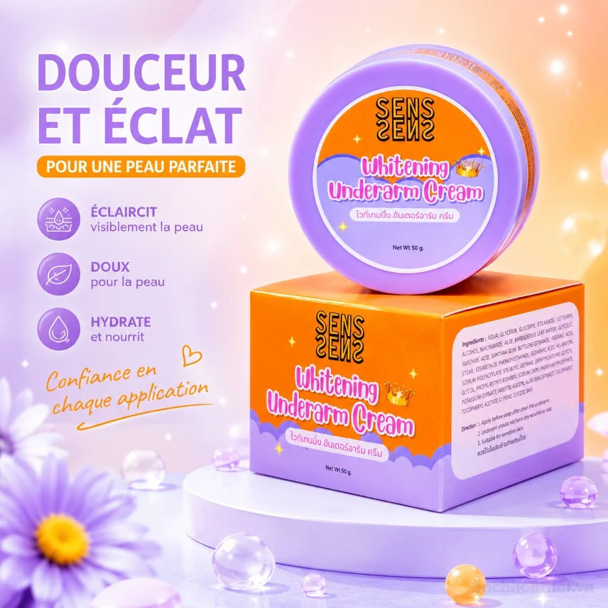 Kem giảm thâm nách khuỷu chân tay SENS Whitening Underarm Cream 50gr ảnh 2