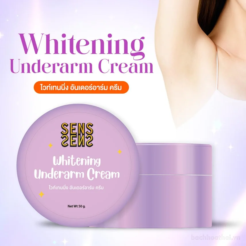 Kem giảm thâm nách khuỷu chân tay SENS Whitening Underarm Cream 50gr ảnh 11