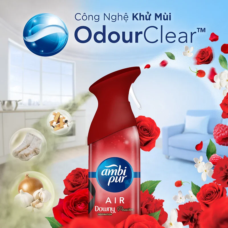 Xịt Phòng Khử Mùi AMBI PUR Hương Nước Hoa 275ml ảnh 4