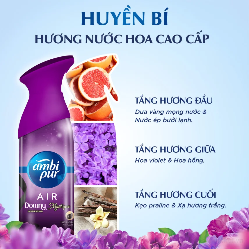 Xịt Phòng Khử Mùi AMBI PUR Hương Nước Hoa 275ml ảnh 13