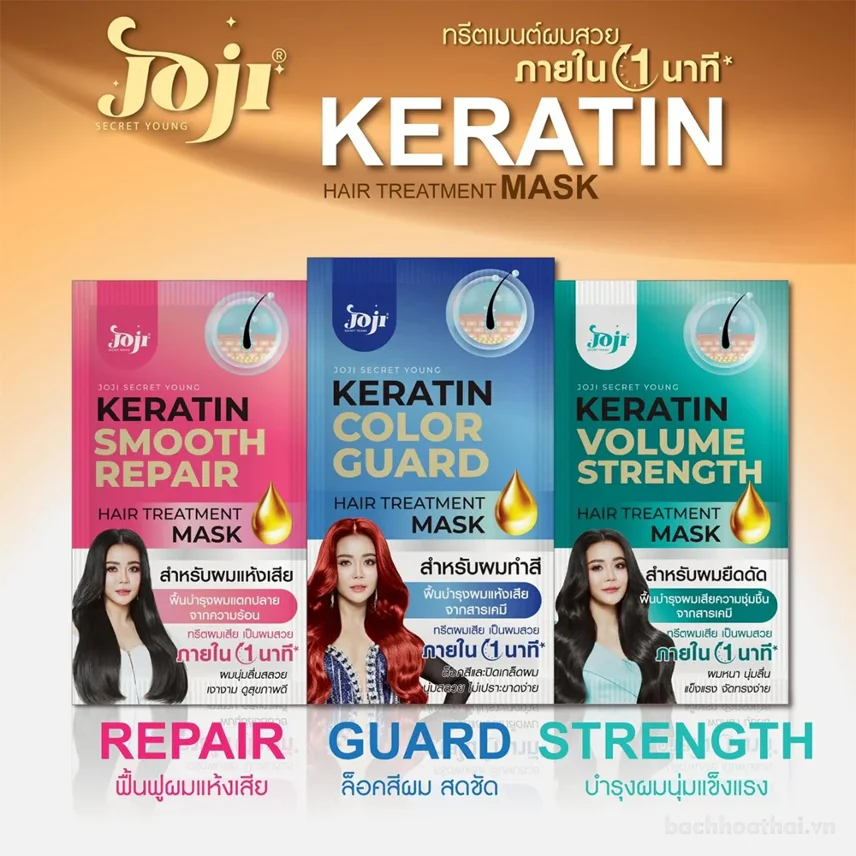 Kem ủ tóc Joji Secret Young Keratin Hair Treatment Mask 30g
 ảnh 2