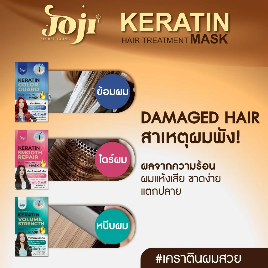 Kem ủ tóc Joji Secret Young Keratin Hair Treatment Mask 30g
 ảnh 6