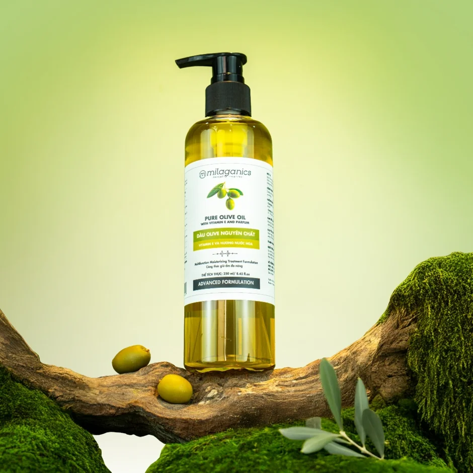Dầu Oliu nguyên chất Milaganics Pure Olive Oil 100ml ảnh 3