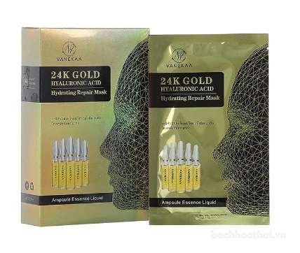 Mặt nạ dưỡng ẩm Vanekaa 24K Gold Hyaluronic Acid Thái Lan ảnh 10