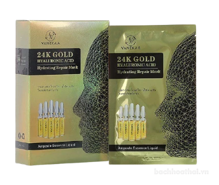 Mặt nạ dưỡng ẩm Vanekaa 24K Gold Hyaluronic Acid Thái Lan ảnh 1