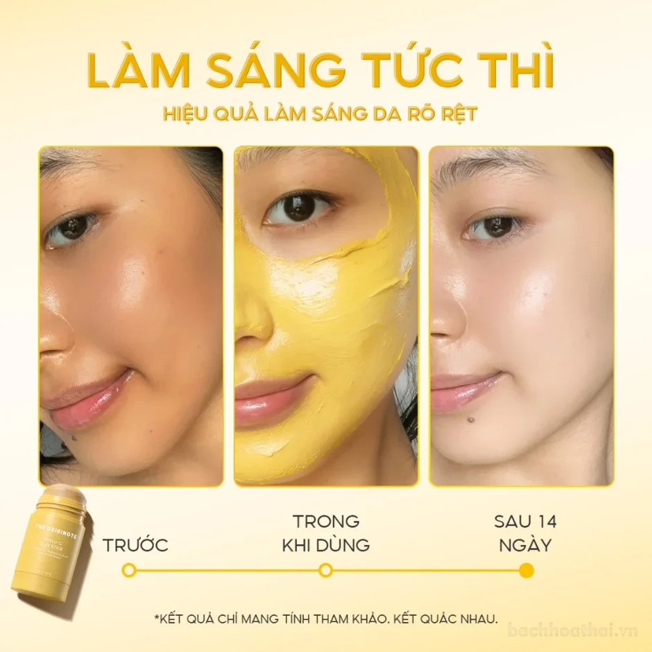Thanh lăn mặt nạ đất sét ngải cứu The Originote B3 Clay Stick se khít lỗ chân lông ảnh 7