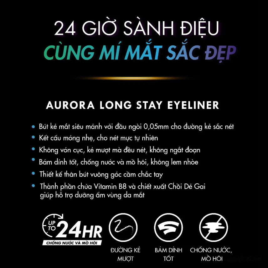Kẻ Mắt Browit By NongChat Aurora Long Stay Eyeliner 0.5g chống nước lâu trôi  ảnh 4