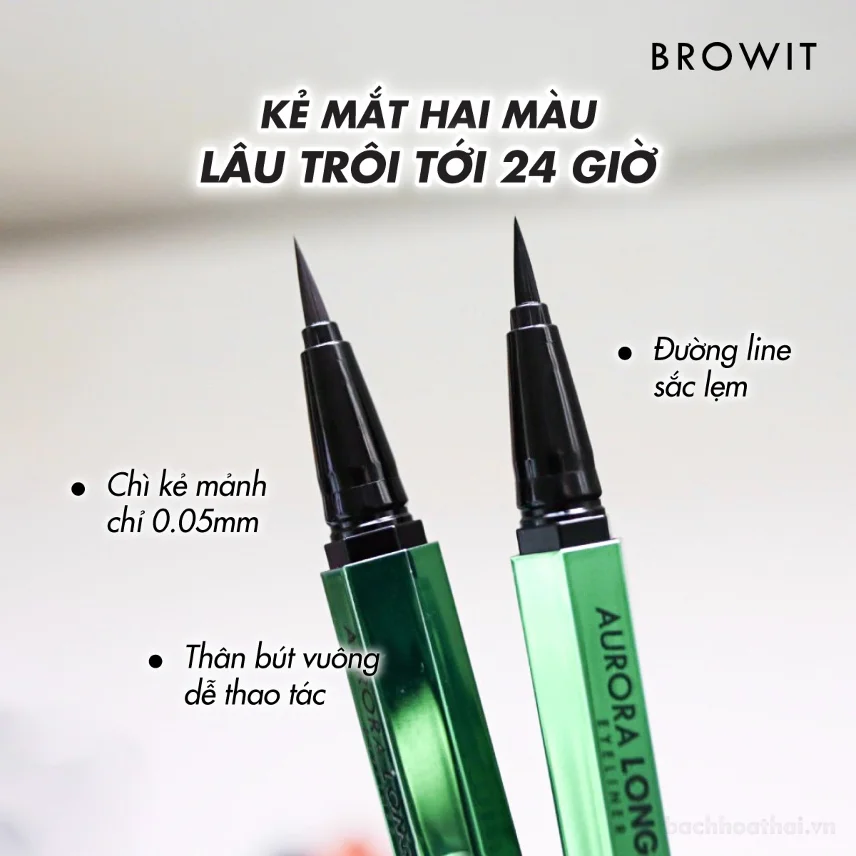 Kẻ Mắt Browit By NongChat Aurora Long Stay Eyeliner 0.5g chống nước lâu trôi  ảnh 7