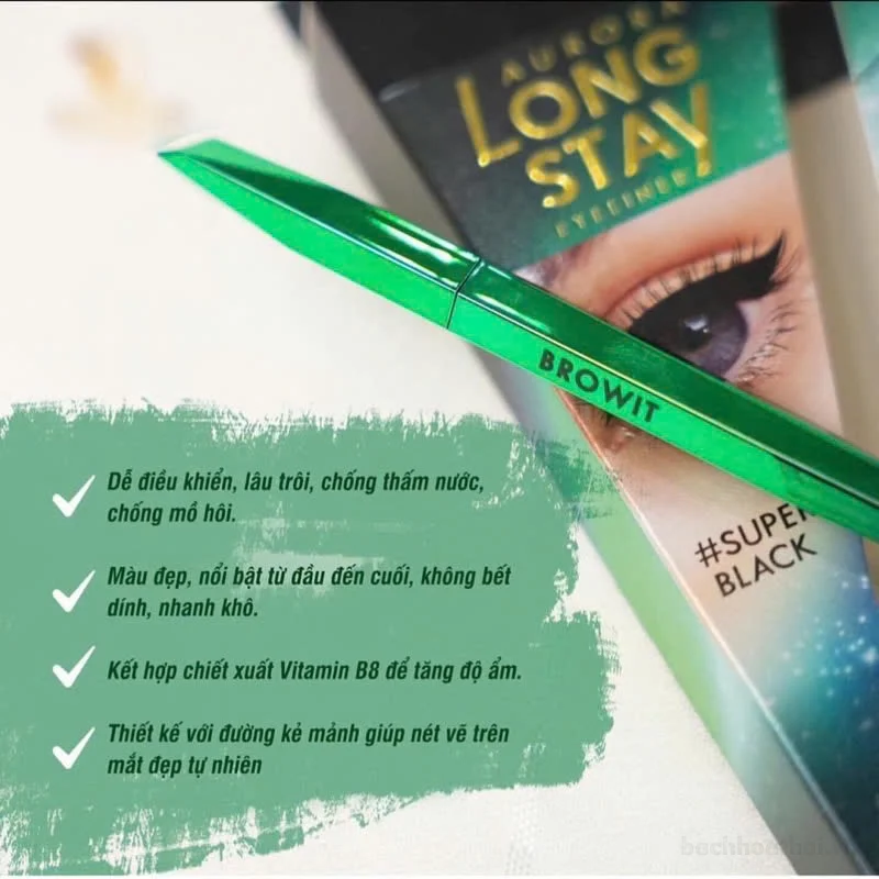 Kẻ Mắt Browit By NongChat Aurora Long Stay Eyeliner 0.5g chống nước lâu trôi  ảnh 5