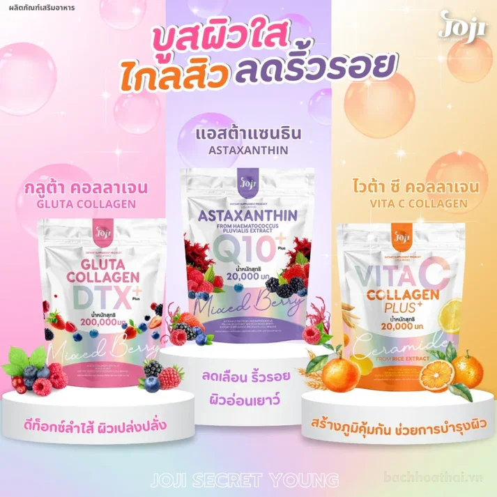 Collagen hòa tan Joji Vita C Collagen Plus 200.000mg 0% đường ảnh 4