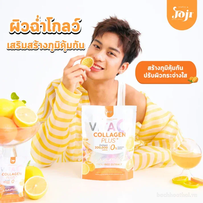 Collagen hòa tan Joji Vita C Collagen Plus 200.000mg 0% đường ảnh 6
