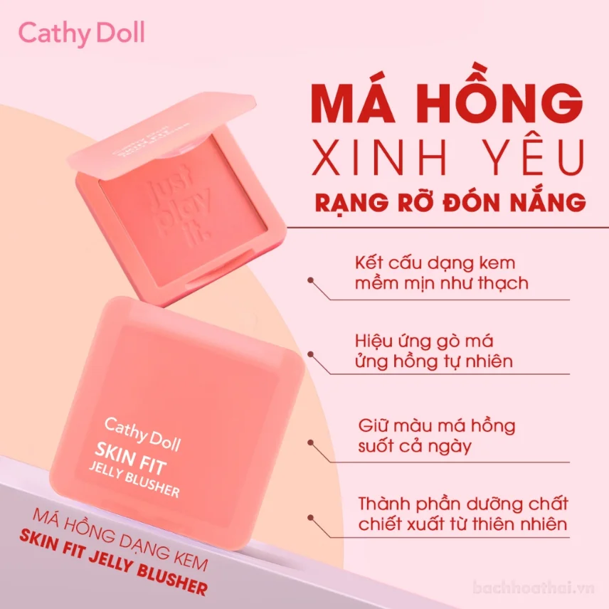 Phấn má hồng Cathy Doll SKIK FIT Jelly Blusher 6gr ảnh 4