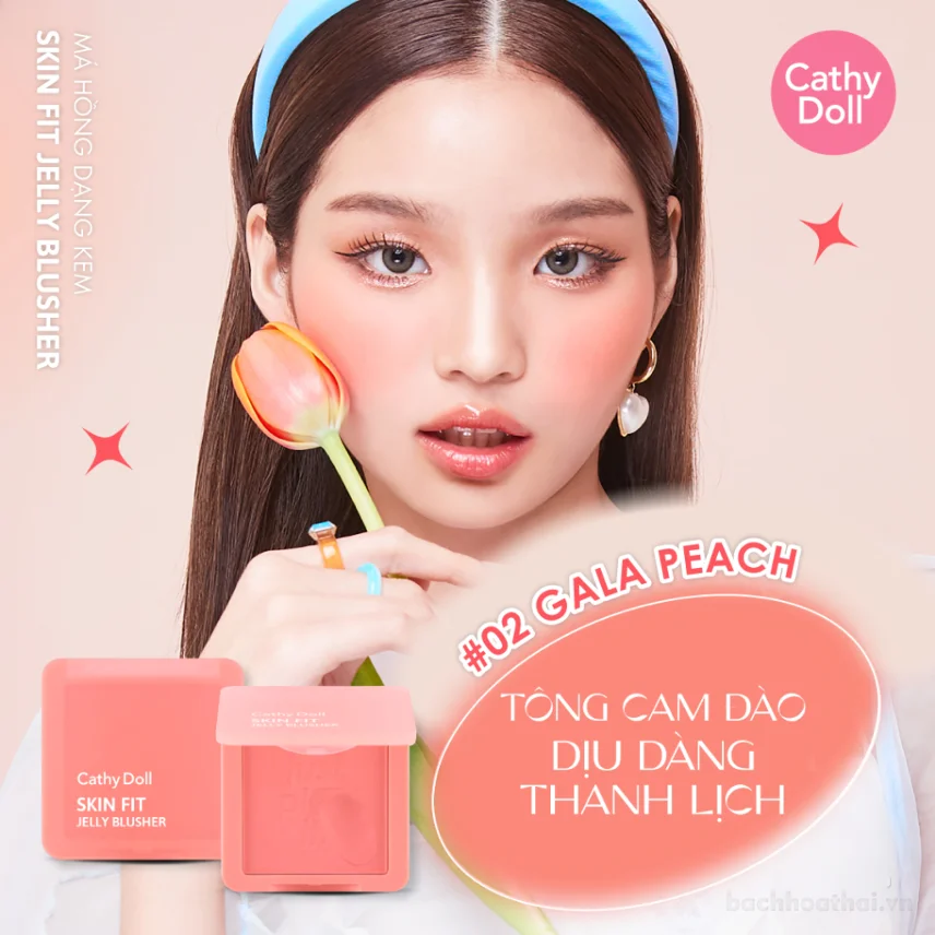 Phấn má hồng Cathy Doll SKIK FIT Jelly Blusher 6gr ảnh 7