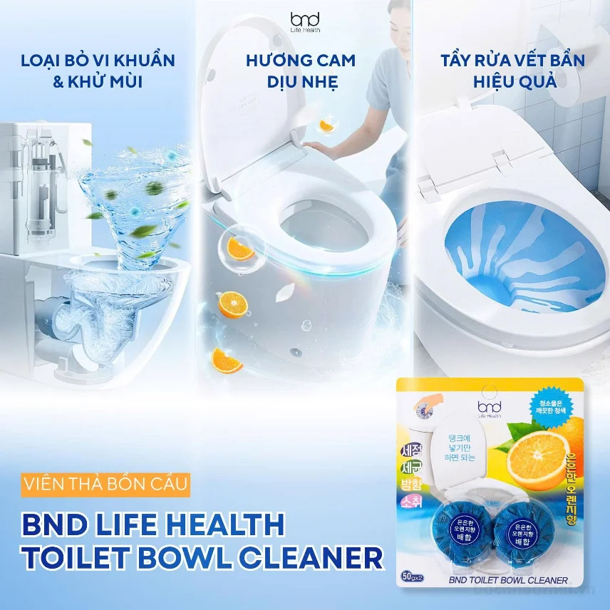 Viên thả bồn cầu BND Toilet Bowl Cleaner 100gr ảnh 2