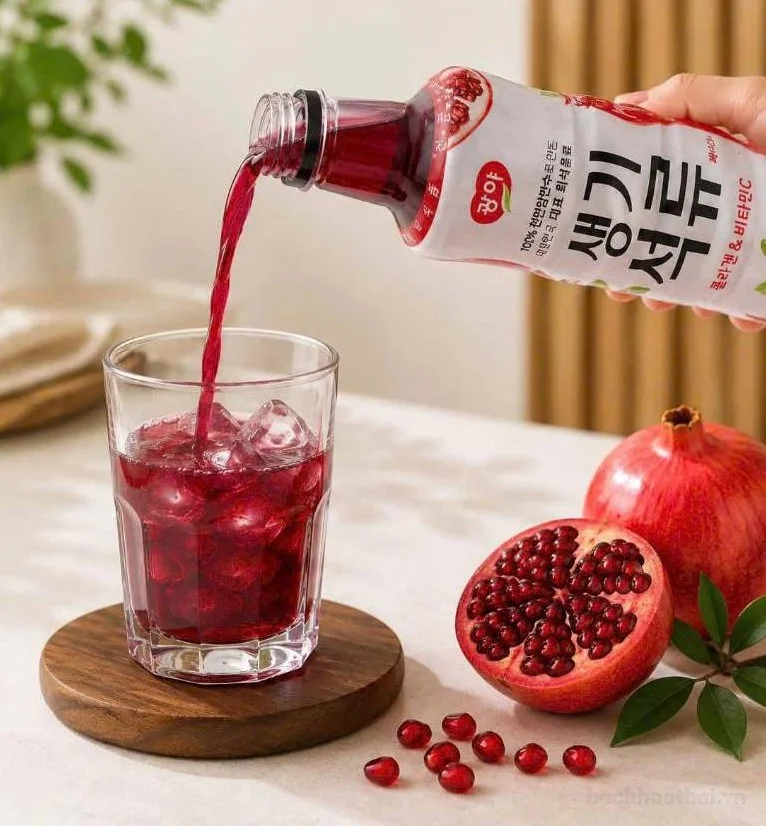 Nước uống lựu lên men giấm lựu Kwangya Collagen Vitamin C ảnh 4