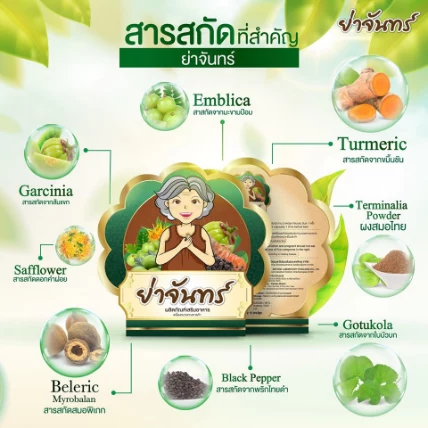Detox giảm cân bà già Ya Chan Fat Burning Herb ảnh 6