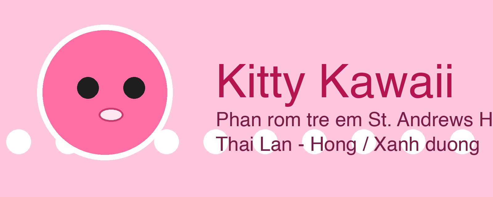 Banner nhận diện Kitty Kawaii