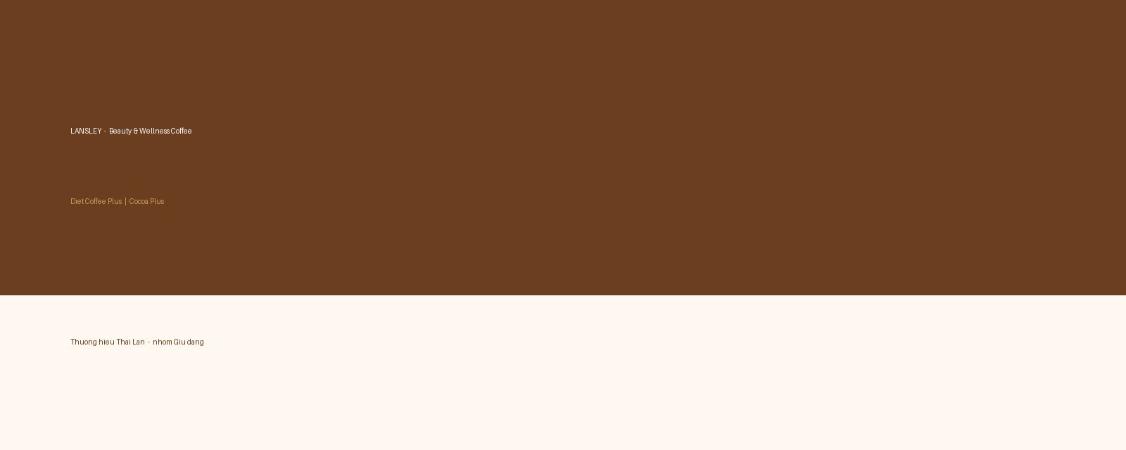 Banner Lansley Diet Coffee Plus Thái Lan