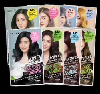 Gói gội xả nhuộm tóc nhanh Dcash Max Speed Floral Colors 40ml