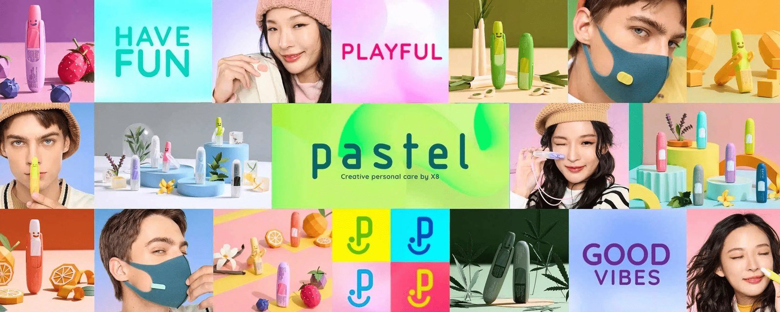 Thế giới Pastel: ống hít nhiều màu cùng tinh thần Have Fun, Playful, Good Vibes