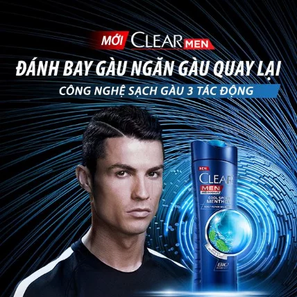 Dầu gội đầu Clear Men Cool Sport Menthol 450ml ảnh 5