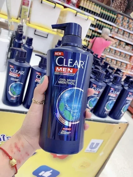 Dầu gội đầu Clear Men Cool Sport Menthol 450ml ảnh 3