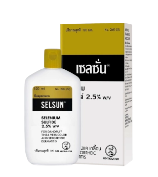 Ảnh sản phẩm Dầu gội loại bỏ gàu, nấm, ngứa da đầu Selsun Selenium Sulfide 2.5% 120ml Thái Lan 1