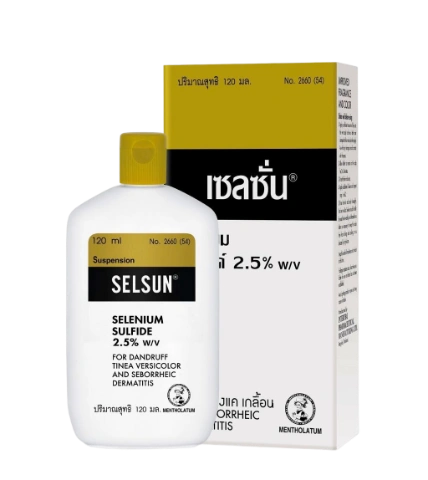 Dầu gội loại bỏ gàu, nấm, ngứa da đầu Selsun Selenium Sulfide 2.5% 120ml Thái Lan ảnh 1