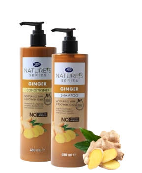 Ảnh sản phẩm Set dầu gội dầu xả gừng Boots Nature's Series Ginger Shampoo and Conditioner Thái Lan 1